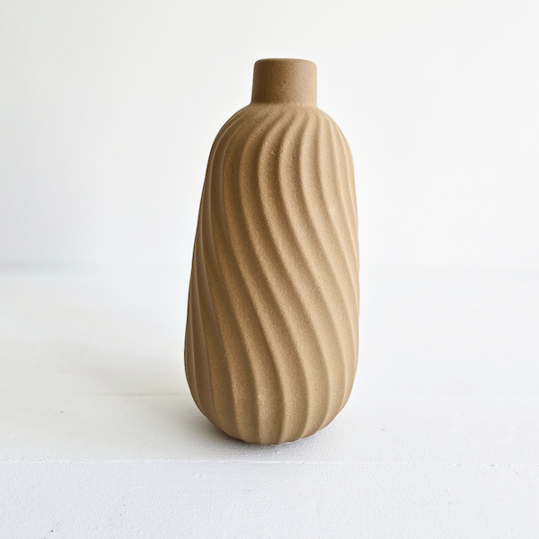 Terracotta Swirl Vase - 31cm